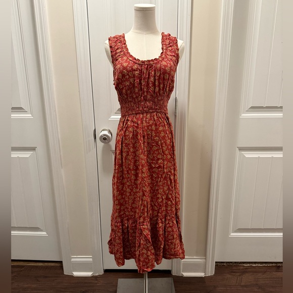 Patrons of Peace Floral Midi Dress - Picture 1 of 6